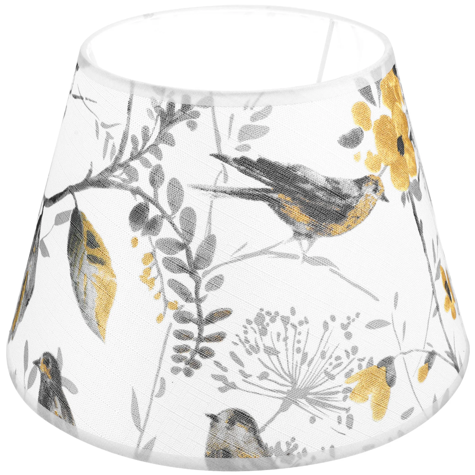 

Household Flower and Bird Fabric Lampshade Light Covers Lampshades for Table Metal Wall