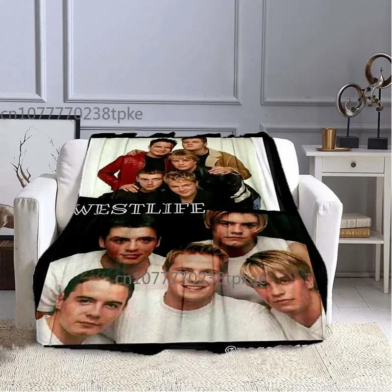 Ireland Westlife Classic Poster Printed Blanket, Throw Blankets,for Sofa Bed Office Car, Brithday Gift,Decke 3