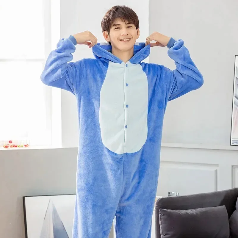 Costumes de cosplay anime pour femmes et hommes, combinaison de dessin anim&eacute;, pyjama &agrave; capuche en glouton mignon