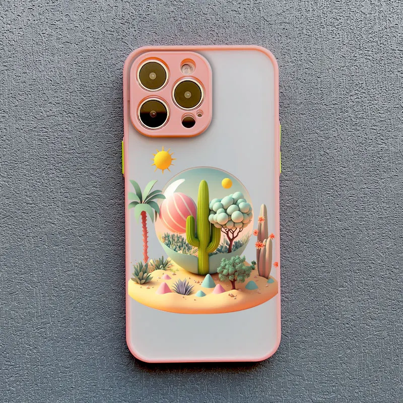 Kreative Berglandschafts-Szenerie 2D-Druck Handyhülle für iPhone XS XR X 17 16 Pro Max 15 14 13 12 11 Pro Max Mini Cover – Detail 7