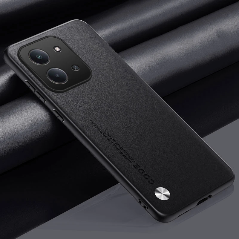 Premium PU Leather Phone Case - Full Protection Silicone Back Cover