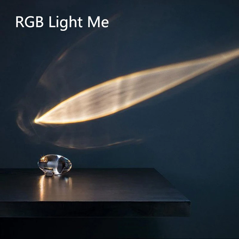 

Современная Хрустальная настольная лампа в минимализм, романтический декор для спальни, лампа на закат, атмосферные лампы с итальянским дизайном глаз ангела