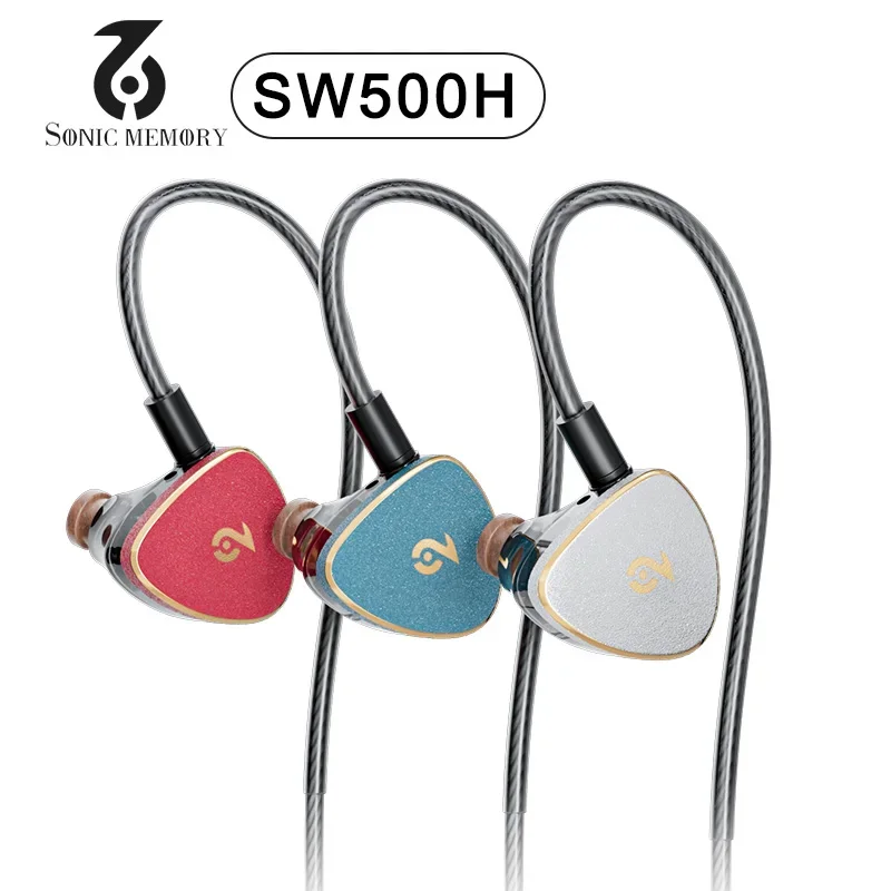 SoncieMeory SW500H Wired in-ear Earphones 1DD+4BA HiFi IEM Gaming headset Interchangeable wire design 0.78mm 2pin 3.5mm plug