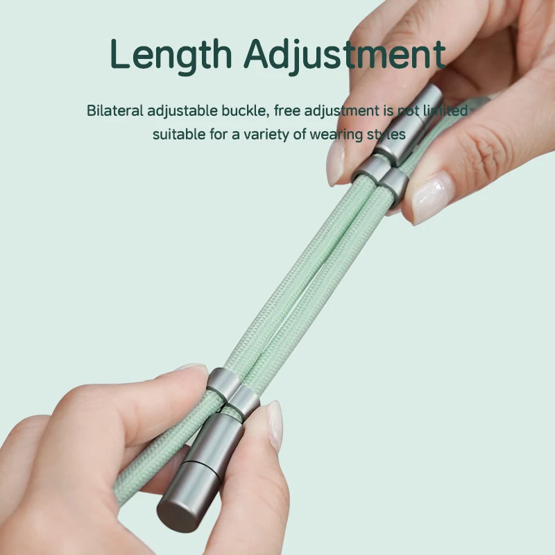 Hagibis Universal Phone Lanyard USB C Cable 2 in 1 Phone Strap C to C/C to L Charging Cord for iPhone 16/17 Pro Max Most Phones