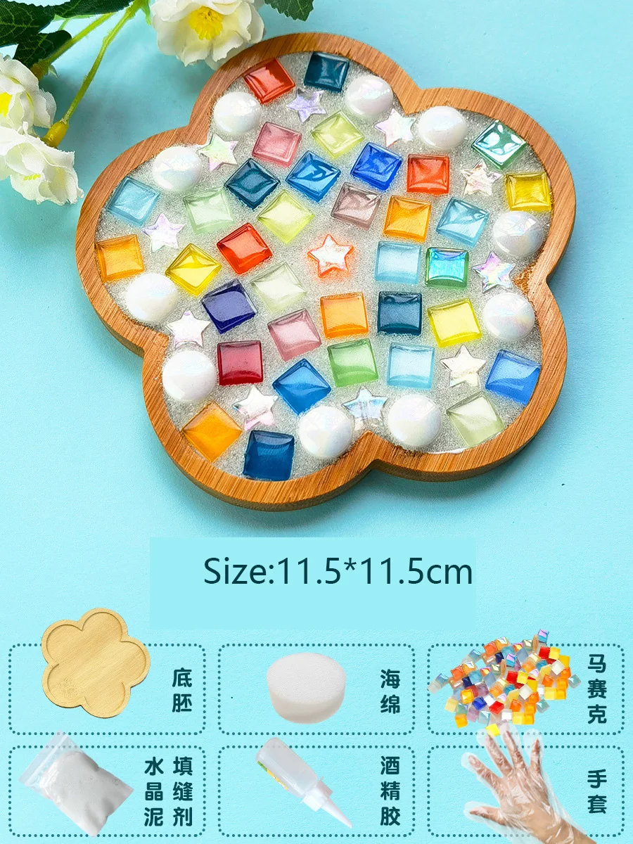 Handmade Bamboo Mosaic Coasters DIY Craft Kit