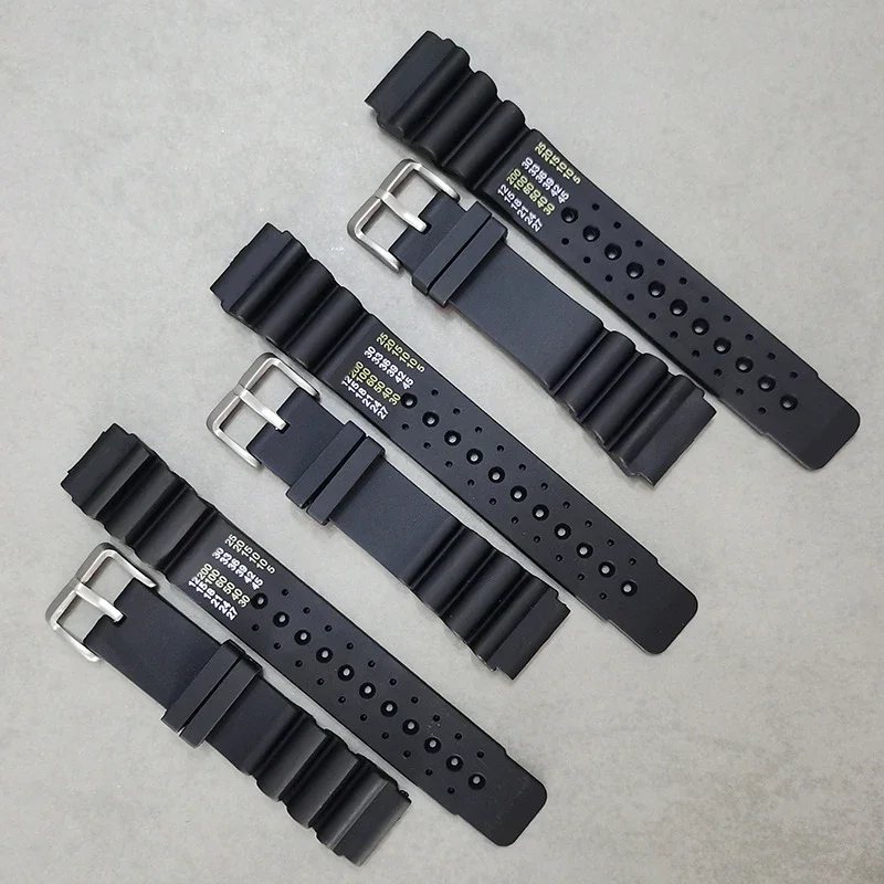 Men's Rubber Sport Strap - Durable Resin Replacement Watch Band