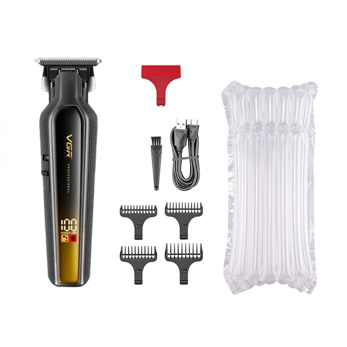 VGR ماكينة تشذيب الشعر احترافي ماكينة قص الشعر قاب...