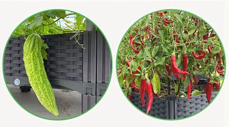 Description Picture 3 of itemLarge Capacity Vegetable Planting Box Home Balcony Planting Pot Equipment Thickened Square Flower Pot Garden Pots & Planters