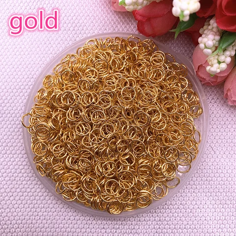 4/6/8mm Metal Open Go Rings Split Rings Connectors For Jewelry Making Findings