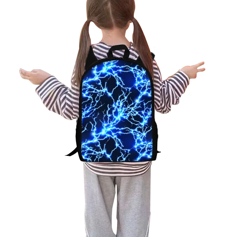 مجموعة حقائب ظهر من ثلاث قطع بتصميم "الرعد والبرق"...