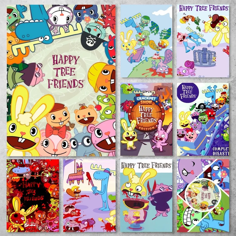 Happy Tree Friends Cartoon Poster Gallery Prints Painting Wall