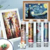 MaxRenard 150pcs Mini Jigsaw Puzzles Test Tube 15*10cm Travel Game Family Small Pocket Puzzle Cartoon Sakura Villa Flamingo 6