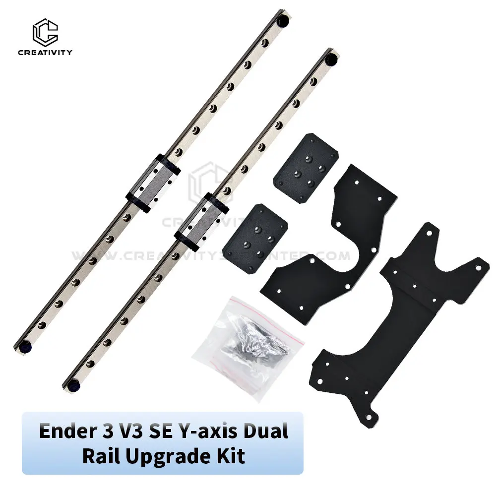 ender 3 v3 se ke Dual Y axis Rail Guide Upgrade MGN9H 300mm Linear Rail For Ender3 v3 SE KE y axis 3D Printer Machine Part