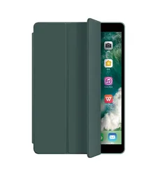 Premium Tri-Fold Stand Smart Cover with Auto Sleep for iPad Mini - Includes Soft Back Cover and Stylus (Dark green)