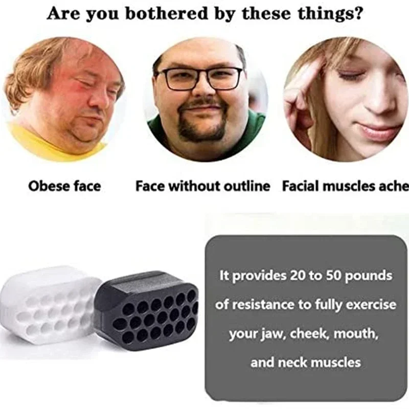 Jawline Training Thin Face Fitness Ball Facial Muscle Activate Exercise Mouth Masseter Jaw Chin Slimming Mandibular Lift Tools facial massager face slimming massager facial exerciser