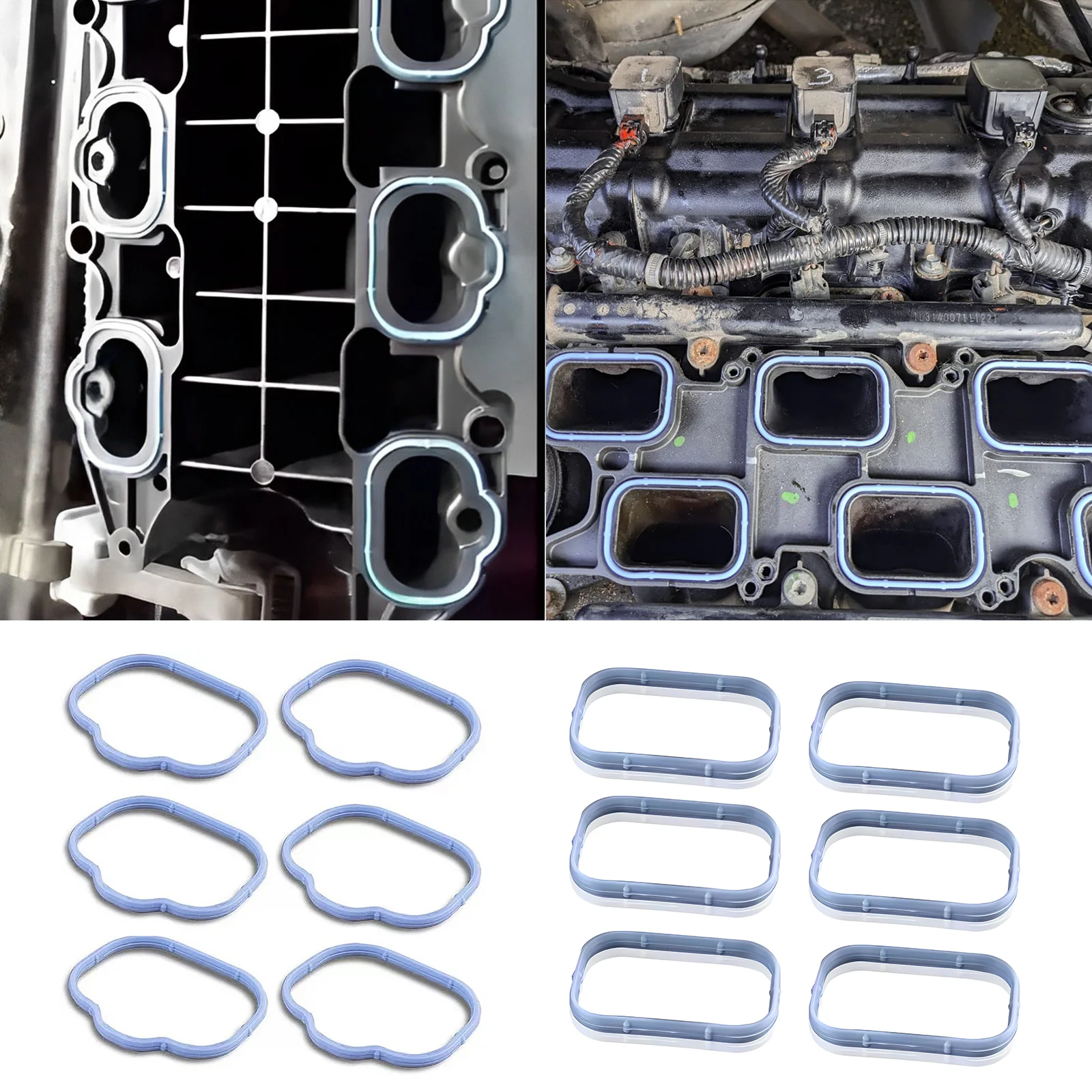 Intake Manifold Gasket Set Plenum Gasket For Chrysler Dodge Jeep Ram 3.6L 2011-5184331AC 5184562AC engine gasket set