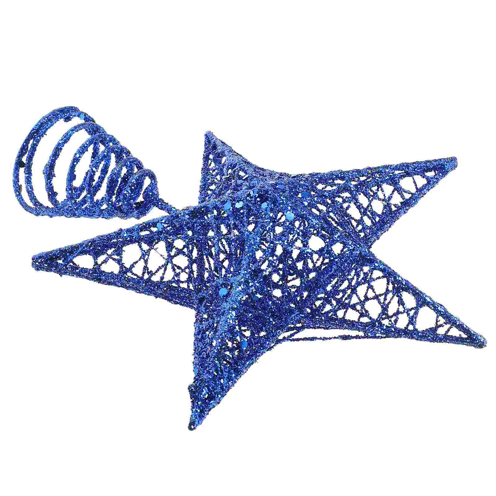 

Christmas Tree Topper Star Glittered Iron Art Hollow Treetop Ornament Merry Christmas Decorations Xmas Tree Home Navidad