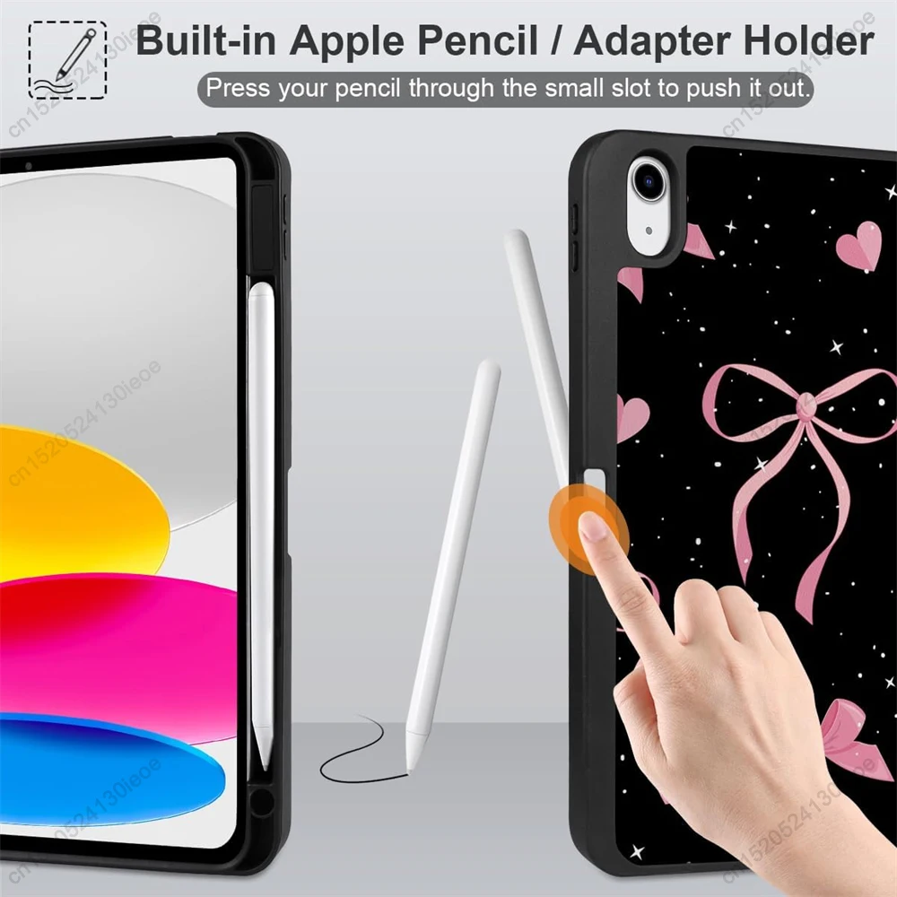 Universal Tablet Cover with Pencil Holder - Fits Various iPad Models