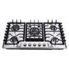 30 Inch Stainless Steel Gas Cooktop Built-in 5 Burners LPG/NG Dual Fuel Stovetop 1