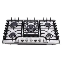 30 Inch Stainless Steel Gas Cooktop Built-in 5 Burners LPG/NG Dual Fuel Stovetop 1
