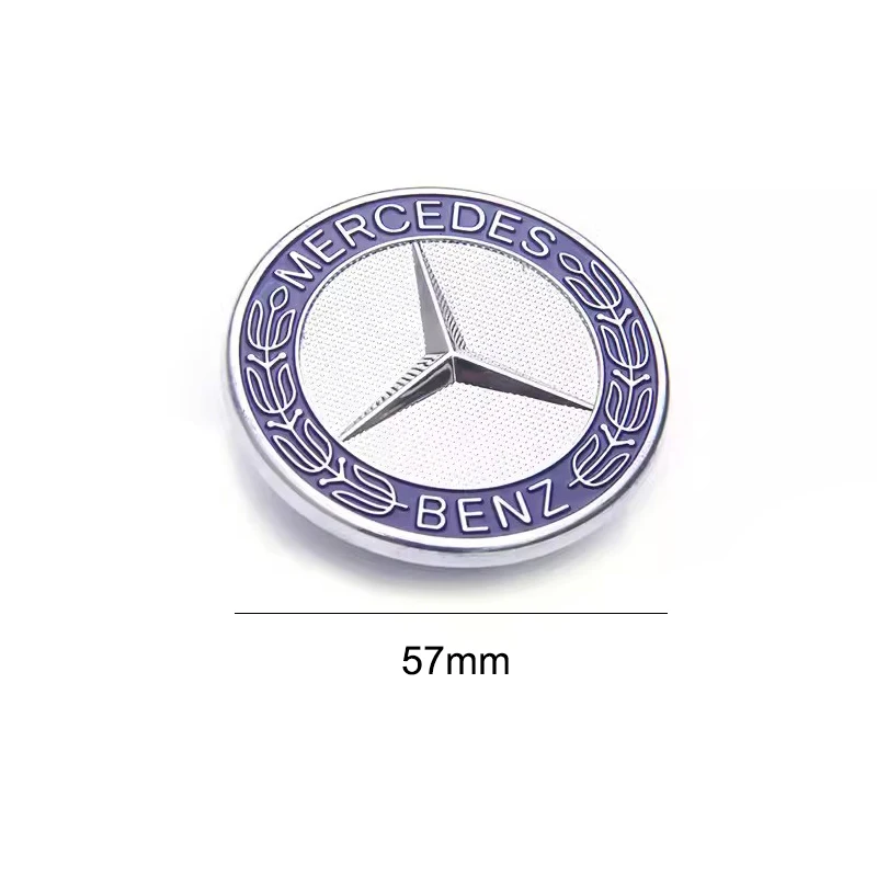 메르세데스 벤츠 AMG A C E S 클래스 CLA GLE GLC GLS CLS GLA GLK 용 자동차 금속 플랫 후드 엠블럼 프론트 배지 장식 액세서리 허브캡