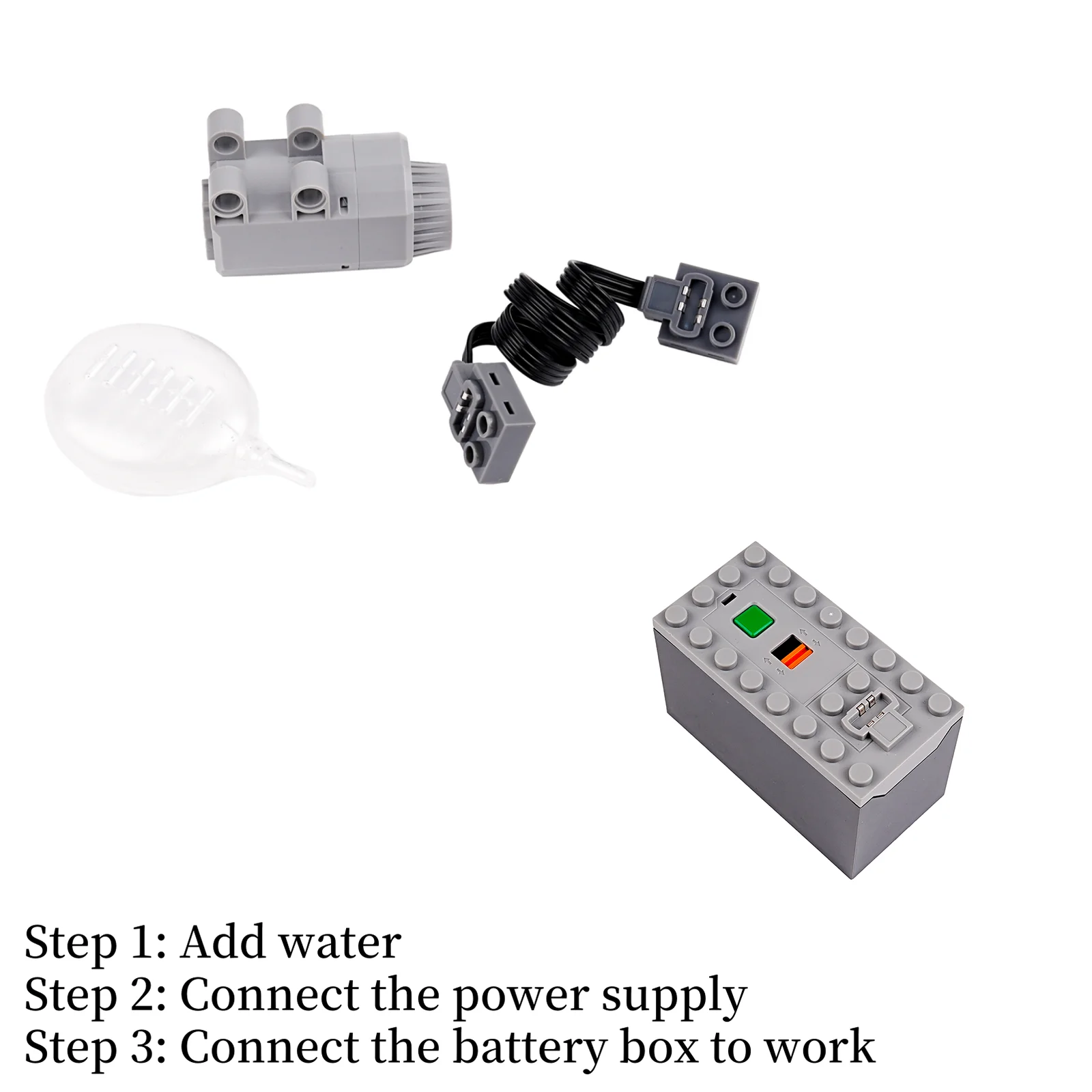 Fogger Spray Smoke Motor Building Blocks Kit