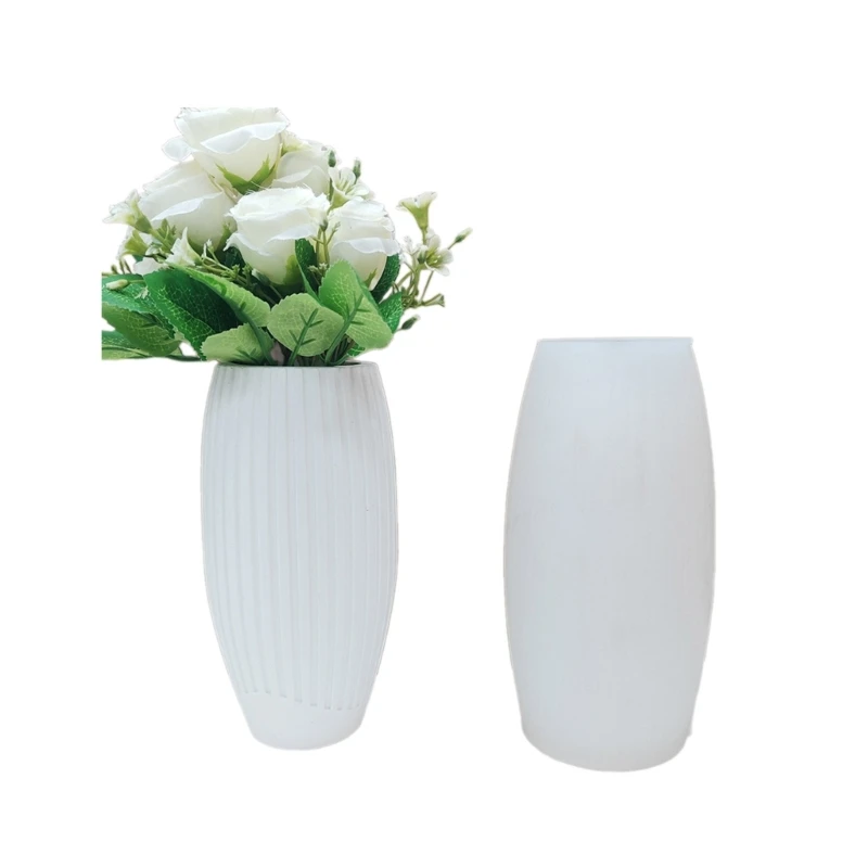 

Stylish DIY Planter Vase Mould Simple Cements Molds Silicone Flower Holder Molds