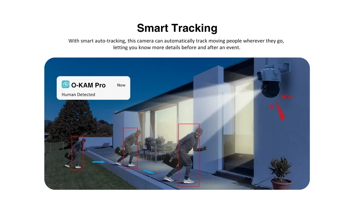 Vstarcam 5MP Dual Lens Wifi PTZ Camera Night Vision Smart Tracking Outdoor 5X Digital Zoom Surveillance Home Security Cameras