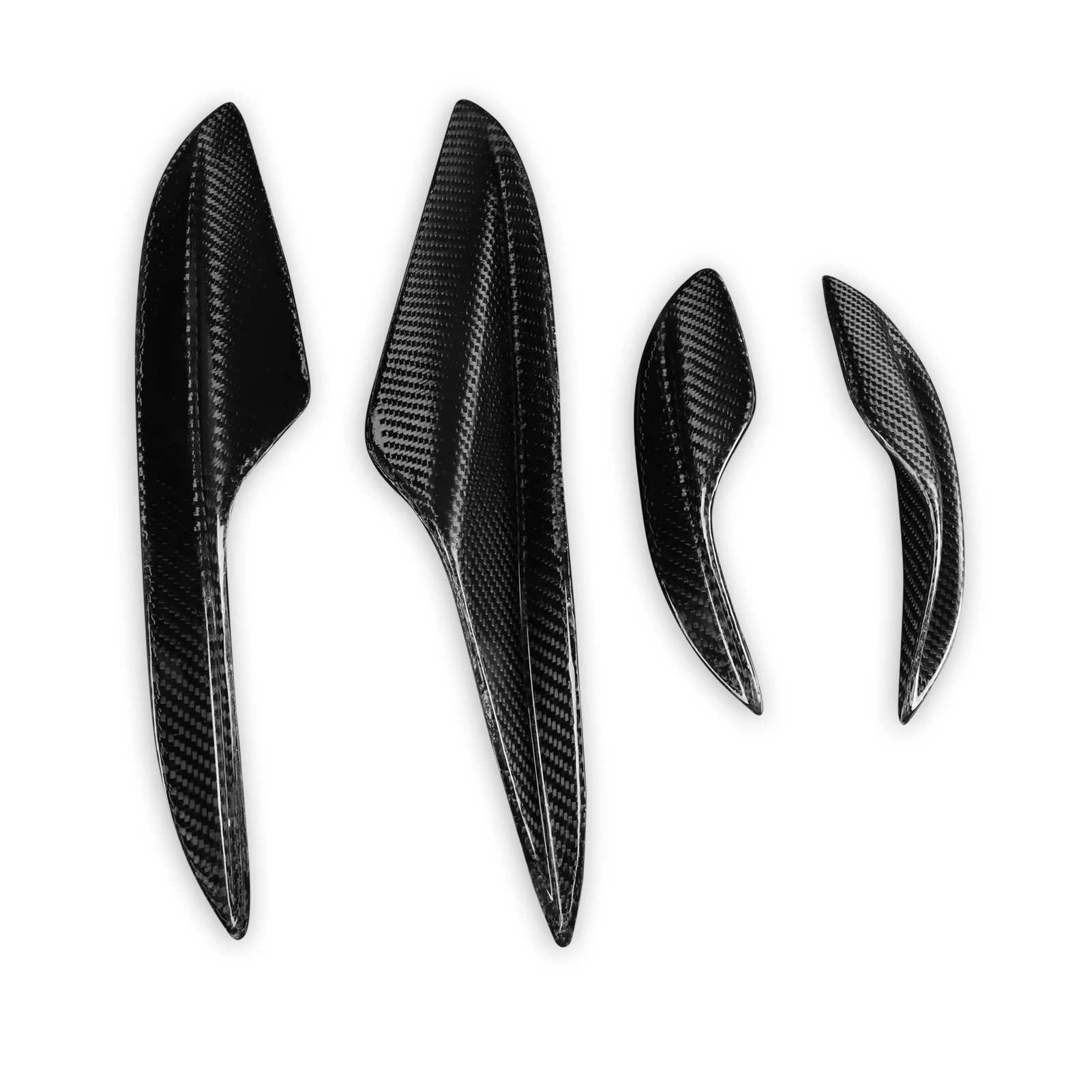 For BMW E92 Front Bumper Air Knife Four-Piece Set Dry Carbon Fiber Automobile Exterior Decoration Refit Accessories