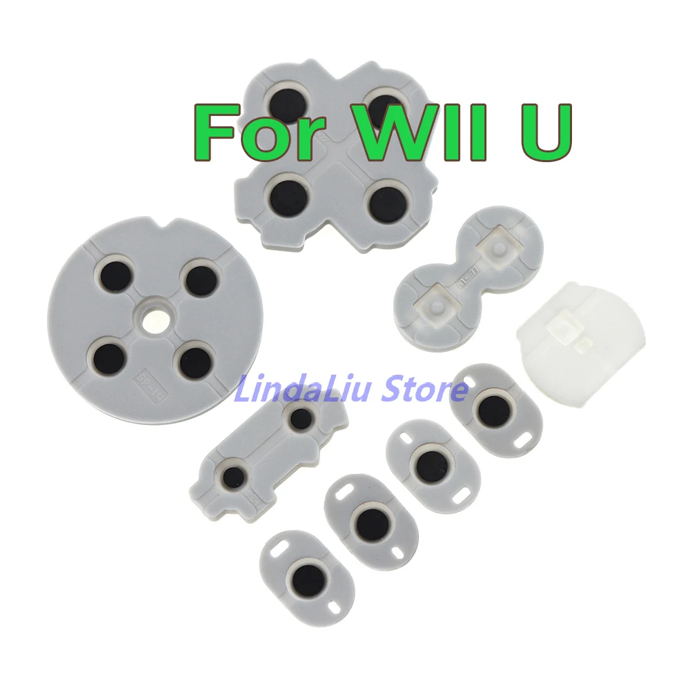 

50sets Replacement Part Silicone Rubber Pads for Wii U wiiu Gamepad Conductive Rubber Pad ABXY Button