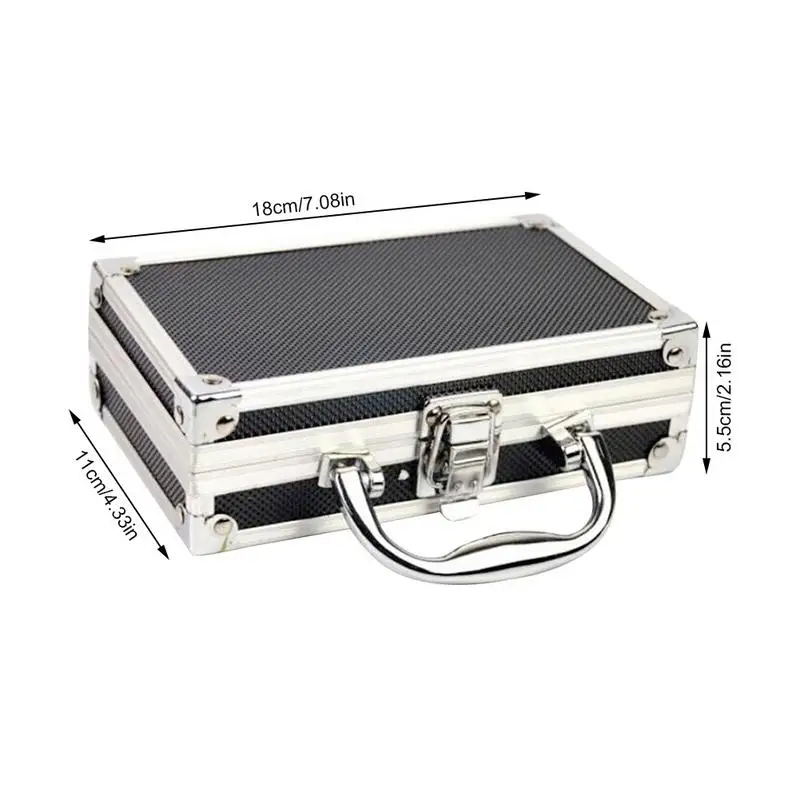 Aluminum Alloy Portable Toolbox Storage Manager Household Storage Box with Sponge Inner for Toys Tools Organize and Protect storage box tool case tool organizer storage case tool box organizer tool box