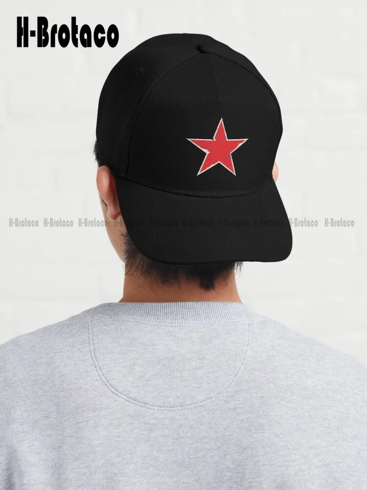 

Vintage Red Star Of The Ussr Baseball Cap Womens Cowboy Hats Outdoor Climbing Traveling Street Skateboard Custom Gift Denim Caps