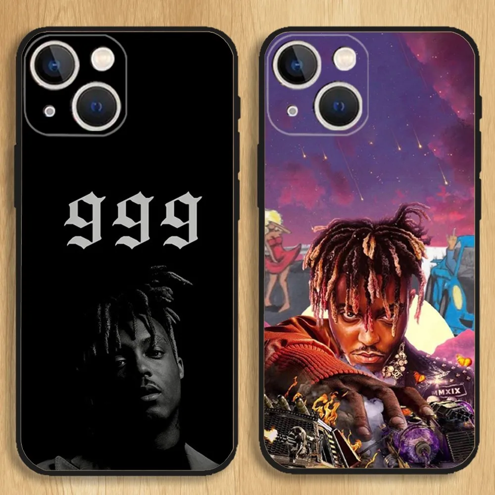 

Juice Wrld 999 Rapper Phone Case For iPhone15,14,13,12,11,Pro,Max,Plus,Mini,X,XS,XR,8,7,6,S,Plus,SE Soft Black Case