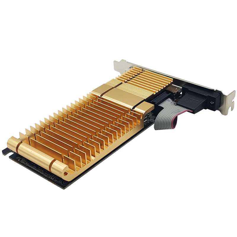 Asl-nvidia Placa Gráfica Geforce gt 710 2gb Gddr3 64bit Pci Express 2.0 Placa de Vídeo para Computador pc Compatível com Hdmi Dvi Vga - Imagem 4