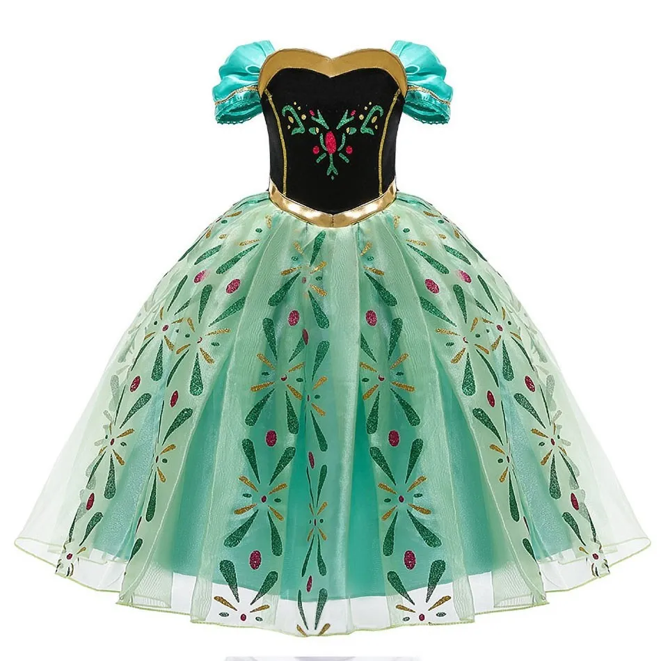 Costume de princesse Cosplay pour enfants, robe de soirée Halloween, Raiponce, Cendrillon, Anna, Elsa, Encanto, vêtements d'anniversaire pour filles