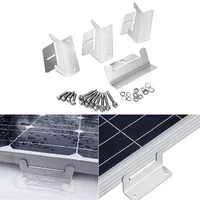 Kits de support de montage en aluminium pour panneau solaire, support de toit de Style Z, panneau photovoltaïque, support en Z pour voiture, bateau, RV, Yacht 2