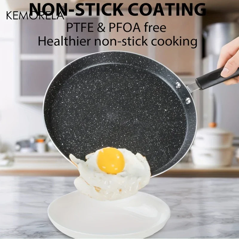 Premium Non-Stick Frying Pan Set with Handle - Ideal for Pancakes, Eggs, and More