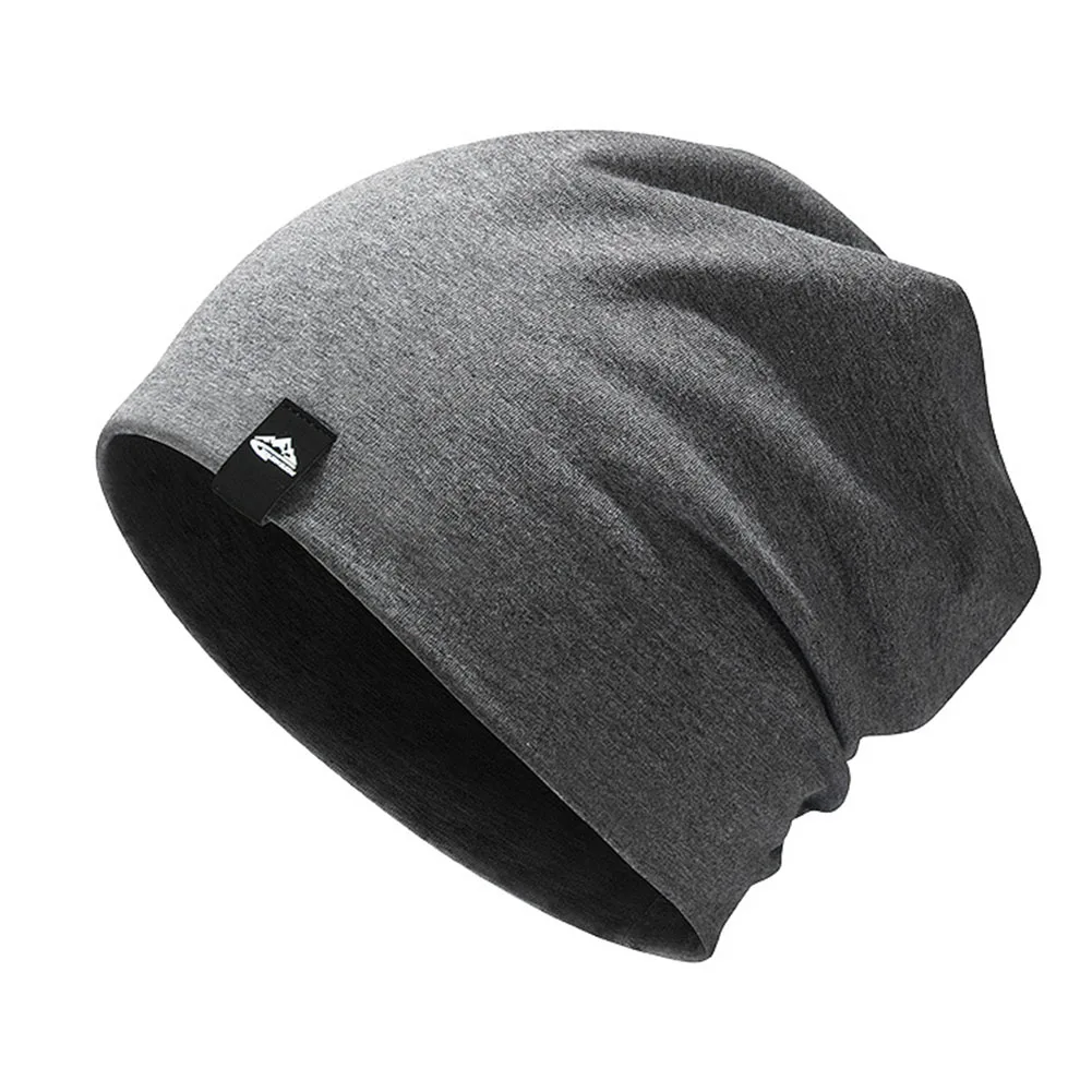 

Cycling Cap Winter Warm Hats Windproof Ear Protection Cap For Men Outdoor Sports Casual Stacking Knitted Bonnet Cap Black Gray