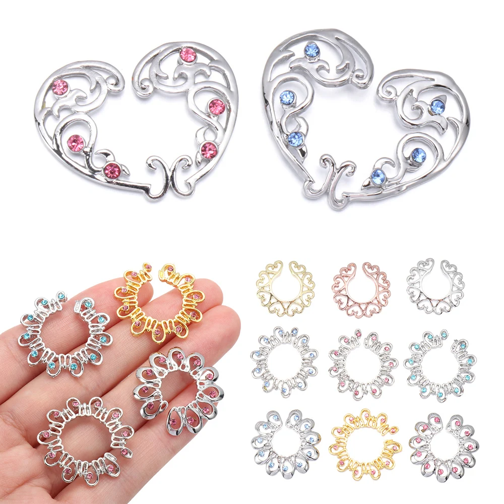 Fashion Round Faux Nipple 316L Surgical Steel Non Piercing Fake Nipple Ring Body Jewelry Fake Piercing Women Sexy Clamp piercing jewelry body jewelry body piercing jewelry