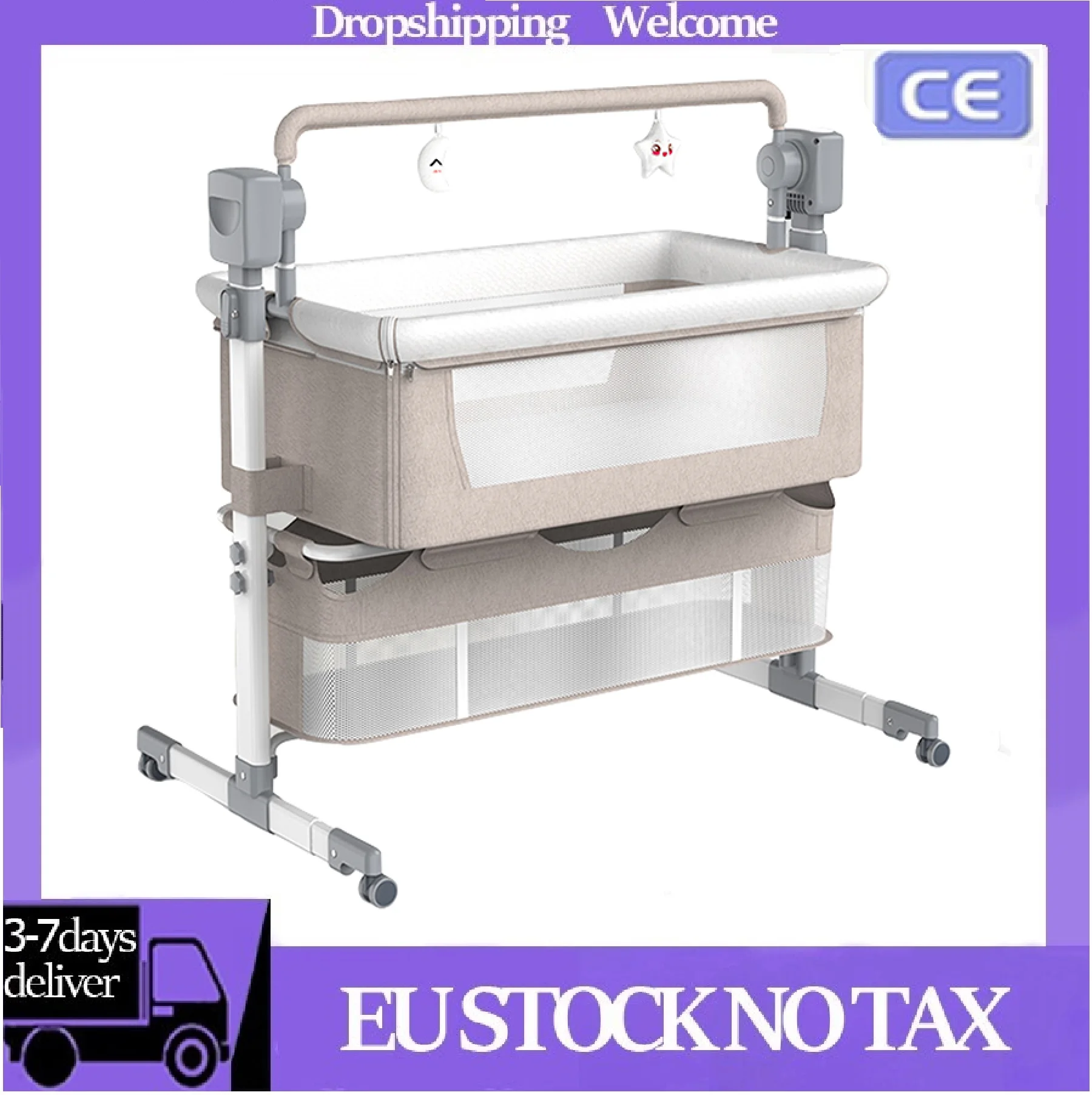 BabyCribBabyscotBabyBedRockingBedForNewbornbabycotSleeping