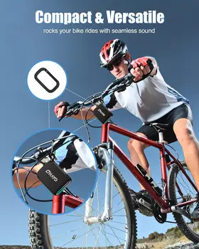 Ohayo S5 Speaker Portable Bluetooth Speaker with Hook, IPX7 Waterproof, 24H Playtime,TF Card Slot, for Camping, Hiking, Outdoor 2