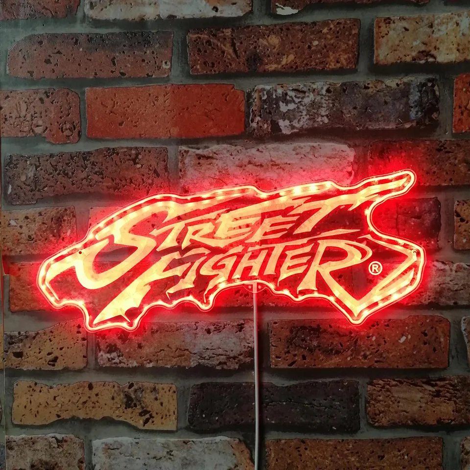 ストリートファイターネオンLEDサイン、ゲーマーナイトライトLEDサイン