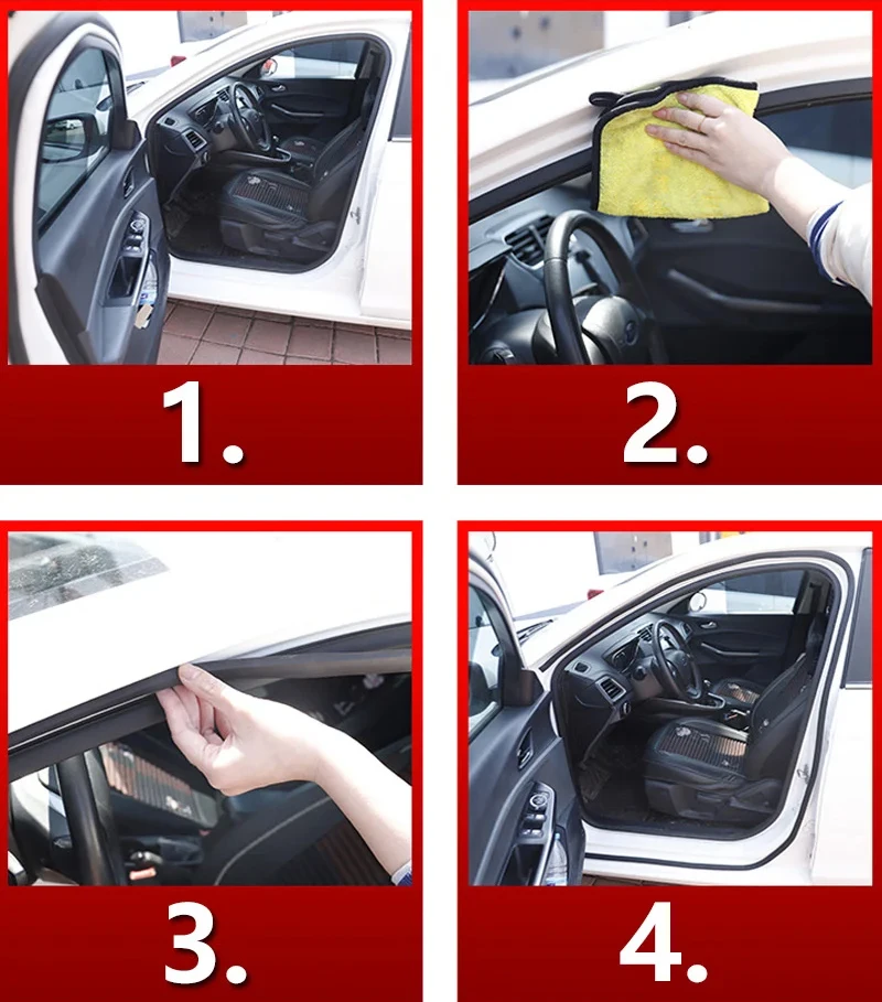 2/4/8 m Autotürschutz Türschutz Lärmisolierung Schalldichte Z P D Typ Dichtungen Geformte Verkleidung Geräuschdämmung Dichtungsstreifen – Detail 10