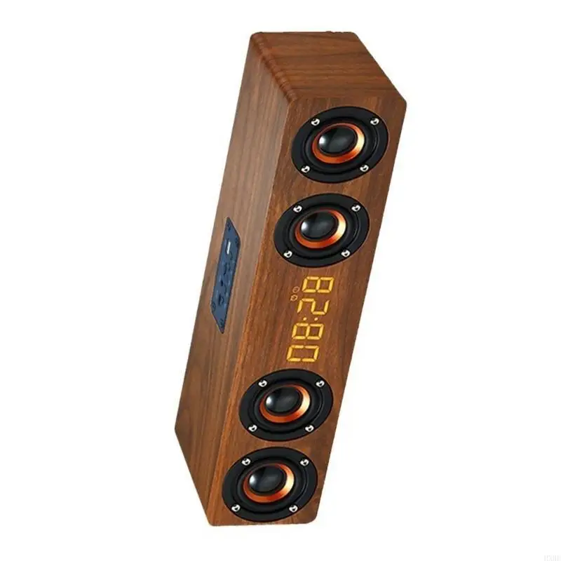 2025 New Vintage Design 20W 호환 스피커 클럭 및 FM 라디오 LED 전두