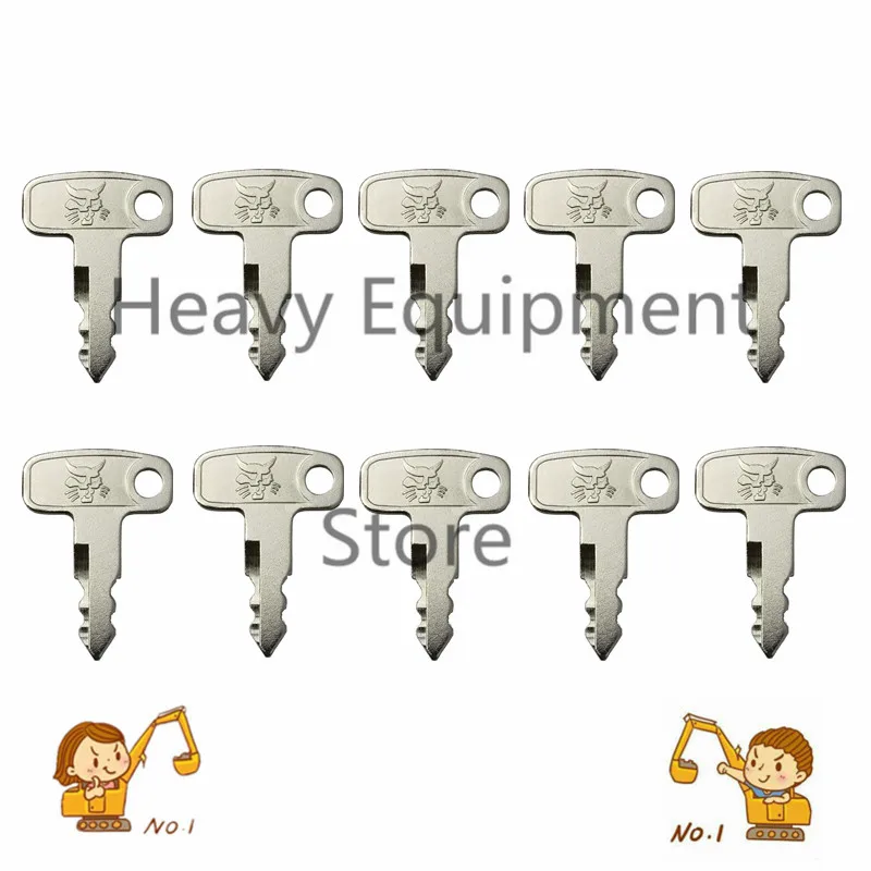 

Стартовые ключи зажигания 10X для трактора Kioti Bobcat, подходит для CT2040 CT2040H CT4045 CT4045H CT4050 CT4050H CT4055 CT4058