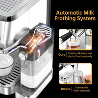 Espresso Machine, 20 Bar Cappuccino Machines for Home, Latte Machine with Automatic Milk Frother, Coffee Maker 2