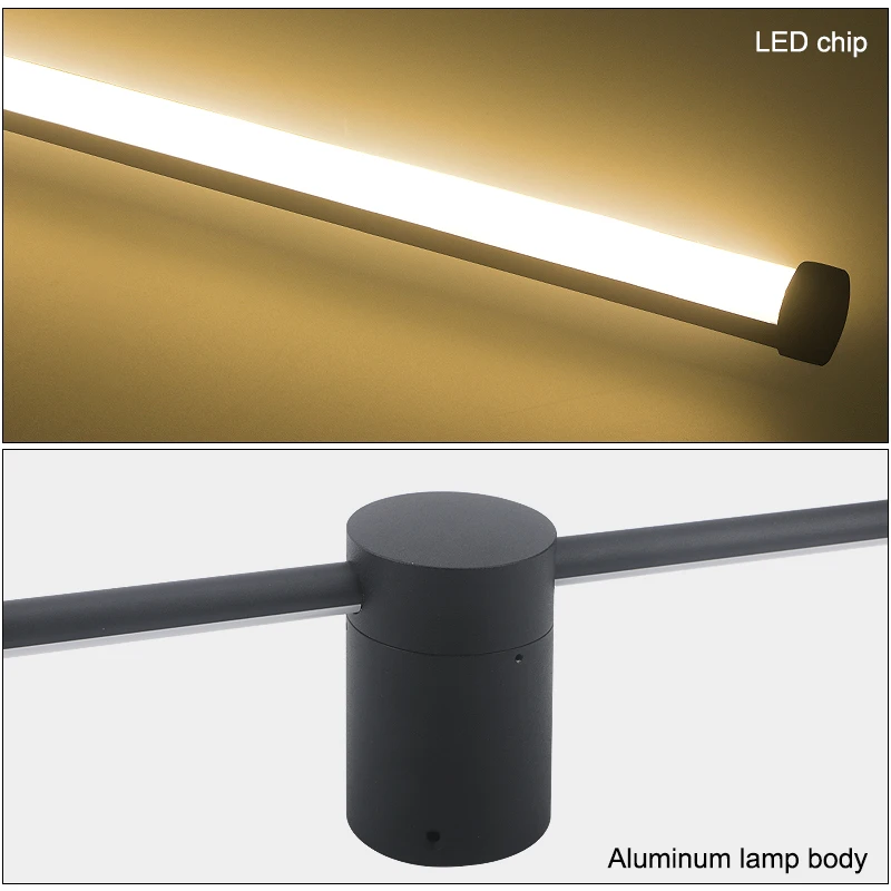 Modern Minimalist LED Linear Wall Lamp 80cm/100cm/120cm Long Strip Wall Lamp Bedroom Living Room Home Decor 5