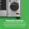 OUIO Oven Air Fryer Combo, Fits 9-Inch Pizzas, 4-Slice Capacity, Powerful Cycle, Auto Shutoff, Stainless Steel 2