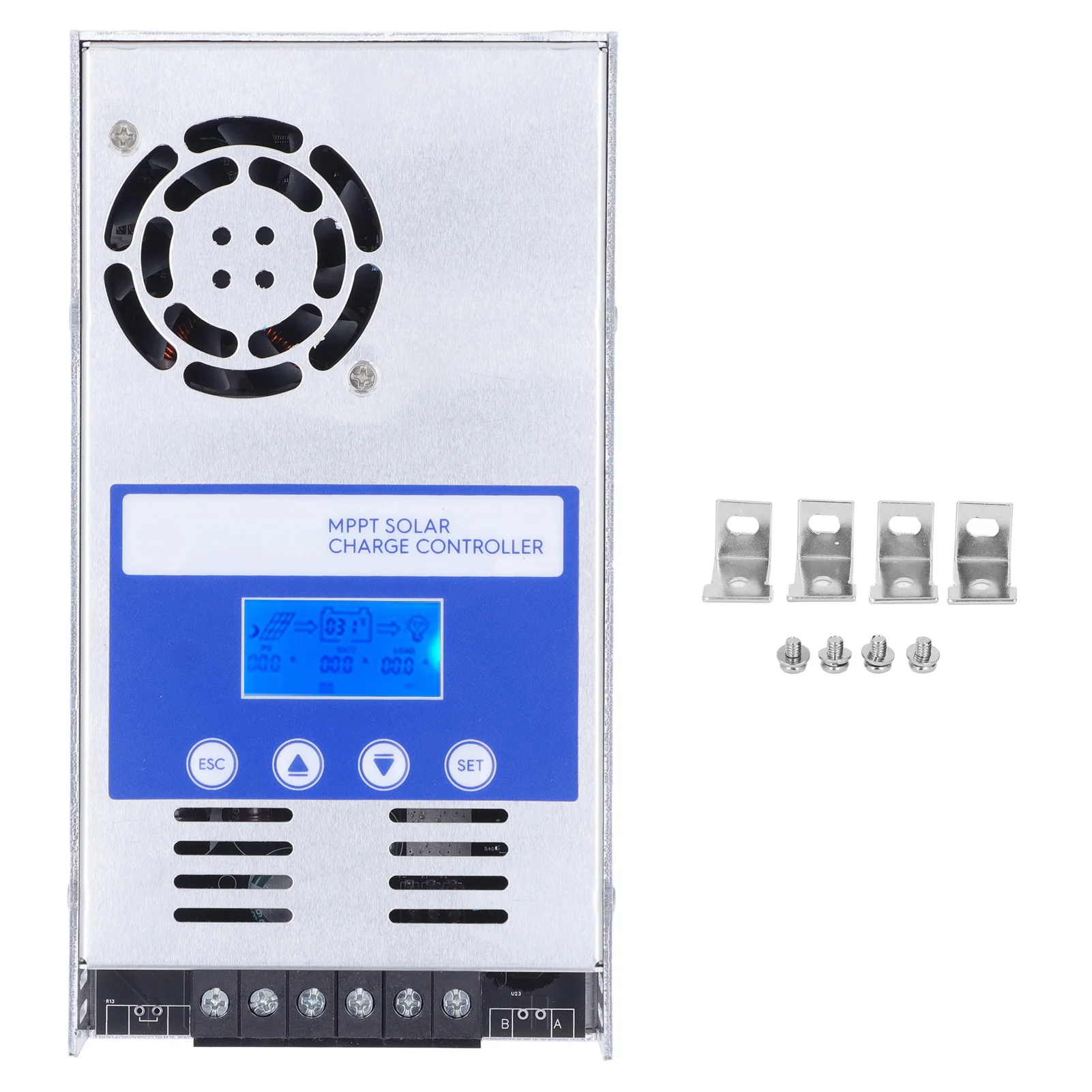 

Solar Panel Regulator 12V 24V 36V 48V Solar Controller Aluminium Alloy Maximum 180VDC Input 9AWG Copper Wire for Yachts