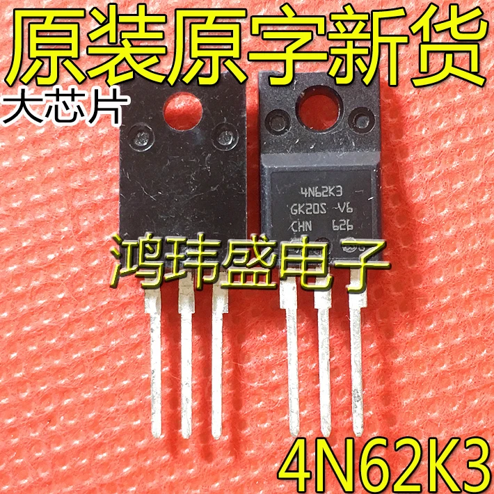 

30pcs original new STF4N62K3 4N62K3 3.8A 620V TO-220F plastic encapsulated field-effect transistor